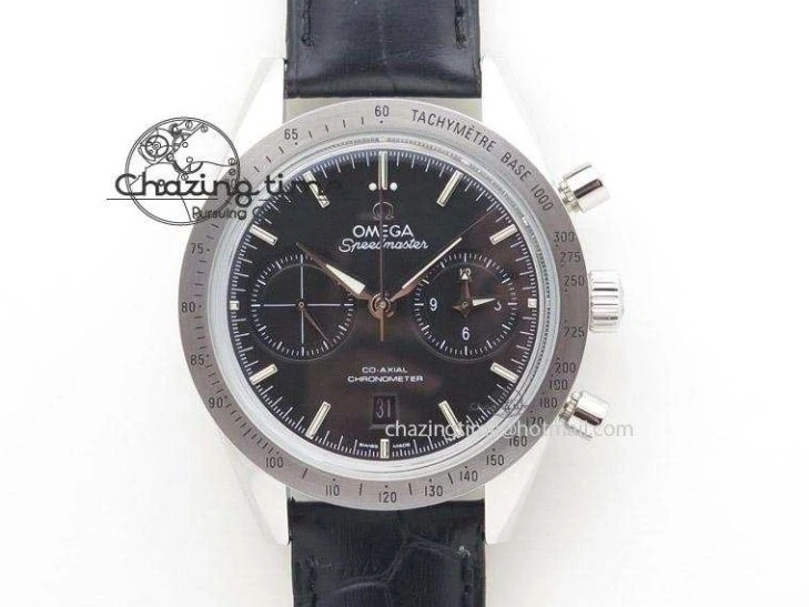 0218 Planet Ocean Master Chrono SS OM 1:1 Best Edition Gray Dial On SS Bracelet A9900 V Efficient 8116